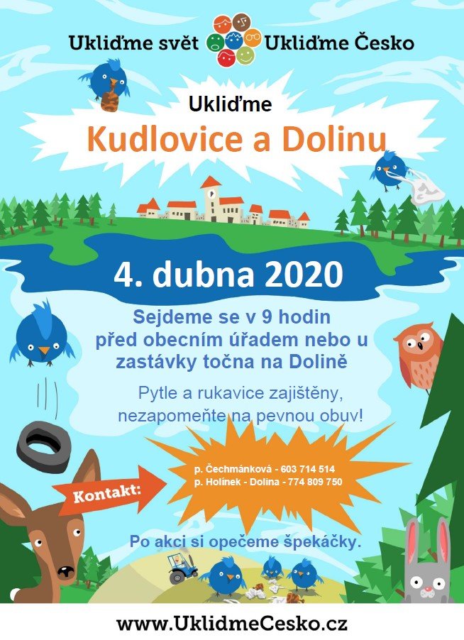 Ukliďme Kudlovice a Dolinu - ZRUŠENO