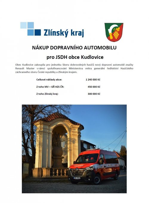 Nákup dopravního automobilu pro JSDHO