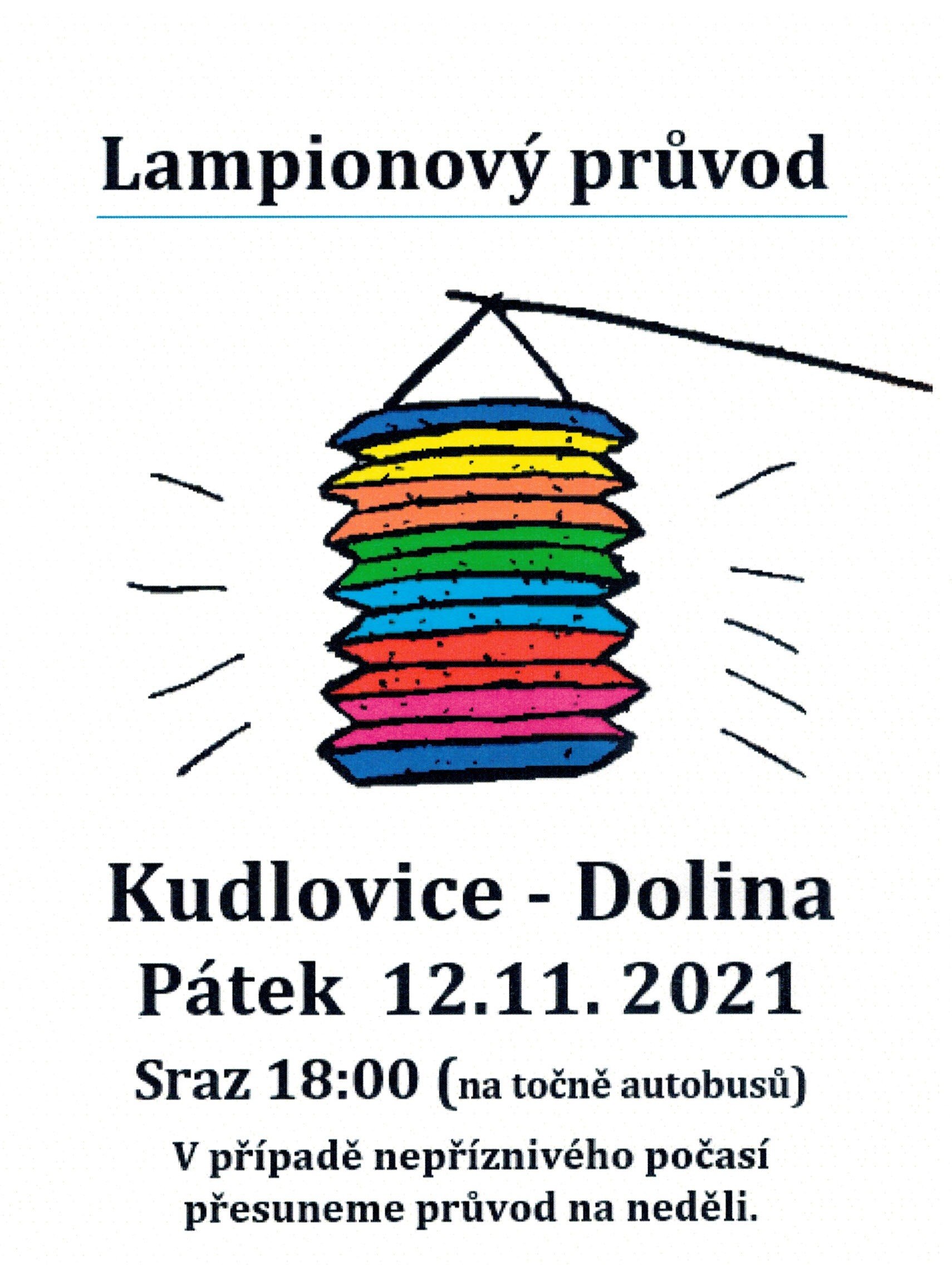 Lampionový průvod - Kudlovice Dolina