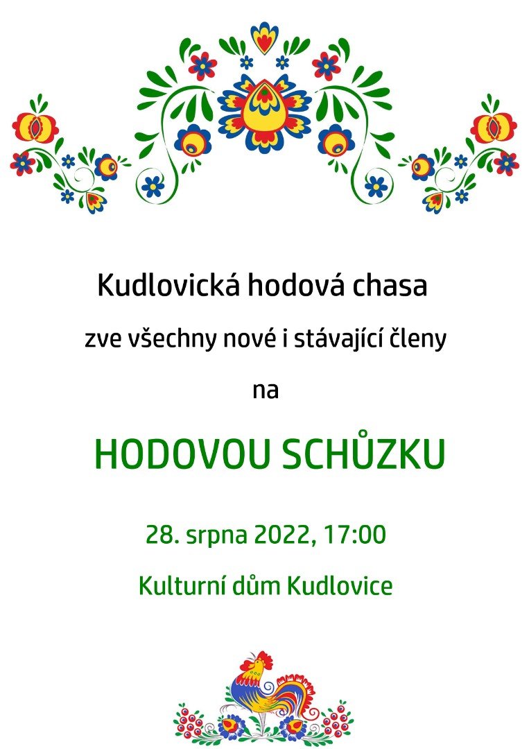 HODOVÁ SCHŮZKA