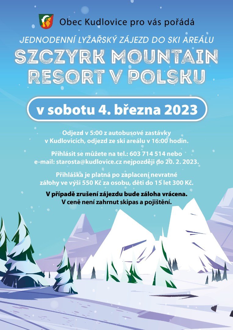 Lyžařský zájezd Szczyrk Polsko - 4.3.2023