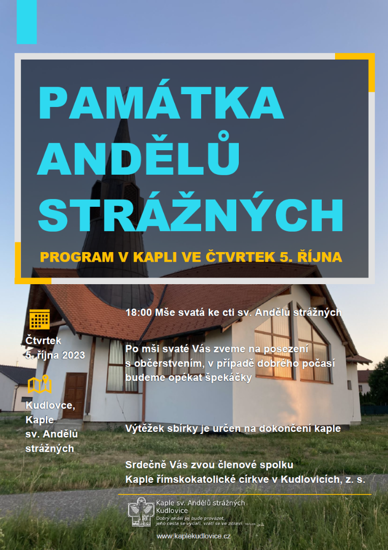 Památka Andělů strážných - mše svatá