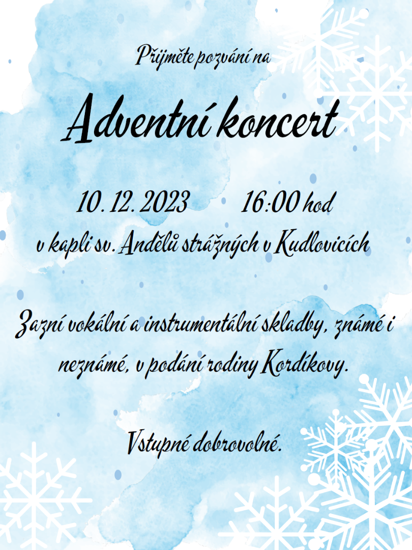 Adventní koncert v kapli