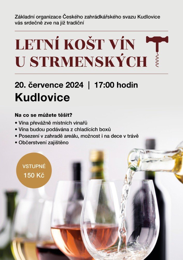 Letní košt vín na Strmenském
