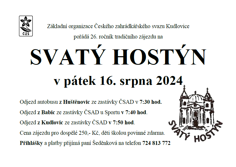 Zájezd na Svatý Hostýn