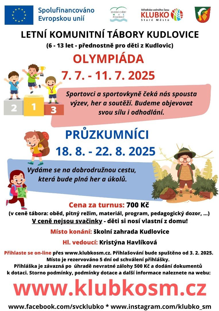 Letní komunitní tábory Kudlovice