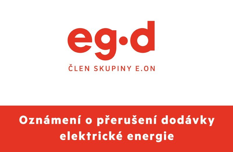 Oznámení o přerušení dodávky elektrické energie