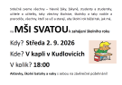 Mše svatá k zahájení školního roku 1